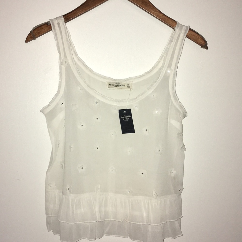 NWT - A&F Chiffon Tank XS